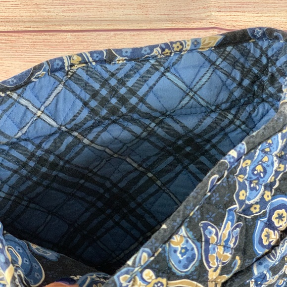 Vera Bradley Windsor Navy Fold Over Bag - Picture 5 of 9